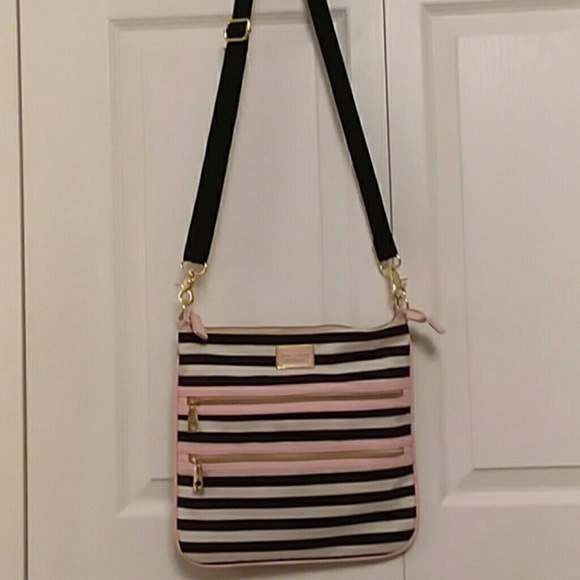 betsey johnson striped purse